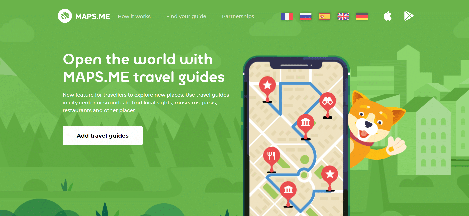 mobile self guided tour_esempio_mapsme
