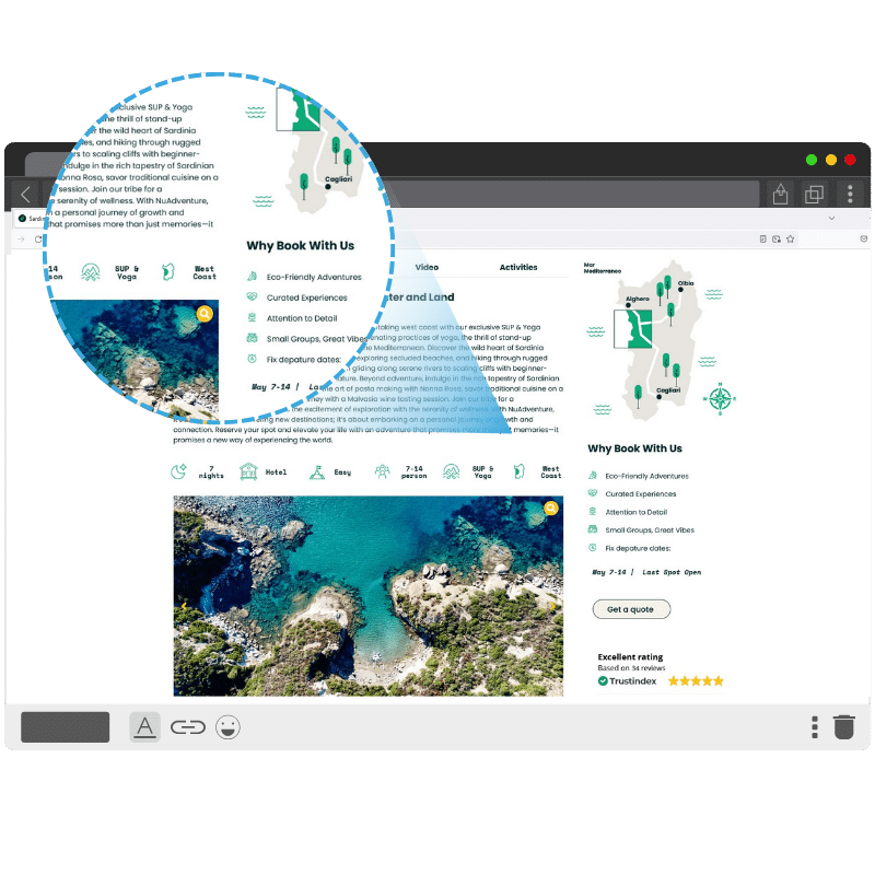 Scheda tour dettaglio